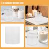 Remplacement Abat-jour Cylindrique en Verre Transparent pour Bougeoir Ouragan, Couvercle Cheminée Transparent pour Décoration de Maison et de Mariage