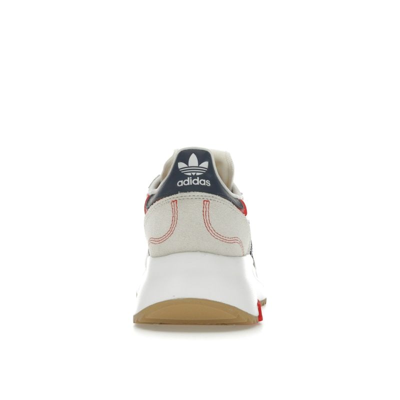 Adidas Retropy F2 White Dark Blue Unisex Sneakers Cream Cloud-White Off-White GW9354