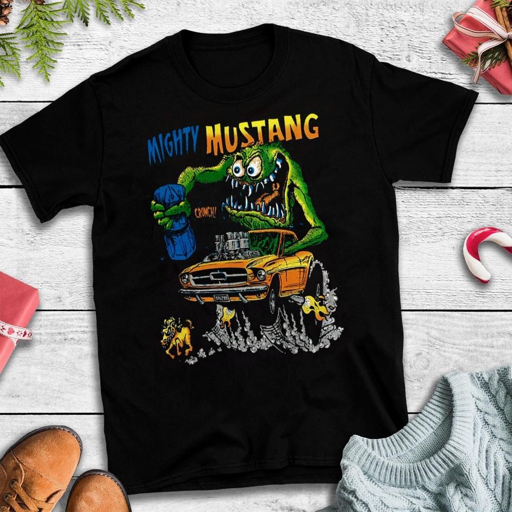 

Mighty Mustang Ed Roth Rat Short Sleeve Black All Size T-Shirt Unisex T-Shirt M