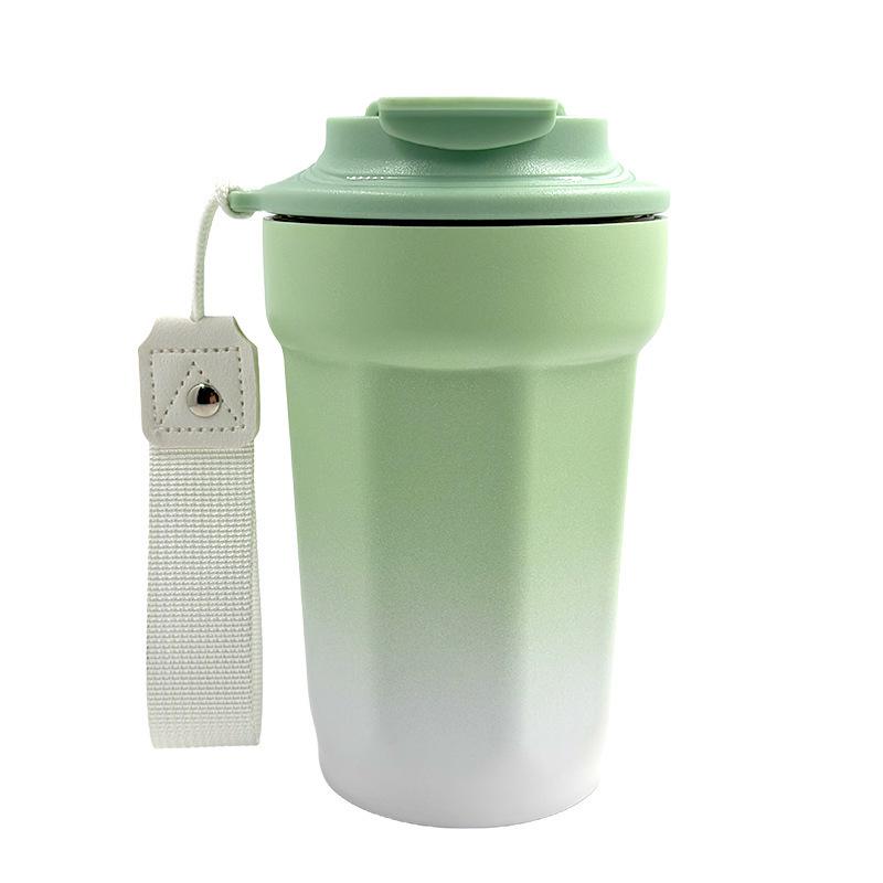 Octagonal 304 Stainless Steel Thermos Mug: Portable Vacuum Coffee Cup