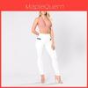 Sexy Women Casual Slim Skinny Pants With High Waist And Stretch Polyester Fabric