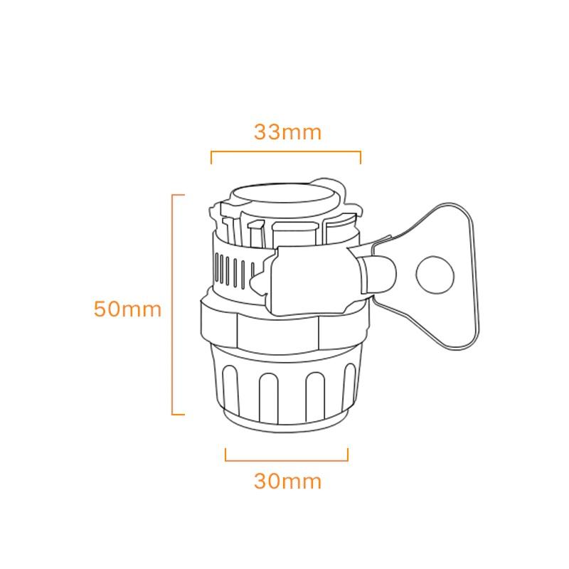 2PCS Universal Tap Adapter Quick Connect Fitting for 15-21mm Water Faucet Hose Car Washing Garden Irrigation Connector
