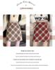 Women's High-Waist Retro A-Line Woolen Plaid Skirt - Autumn/Winter Slim Fit Short Skirt