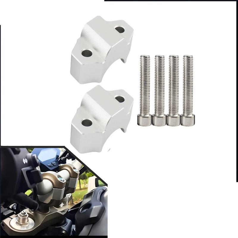 For  XSR900 XSR-900 XSR-900 2016-2024 Motorcycle Handlebar Riser Drag Handle Bar Clamp Extend Adapter Accessory Silver