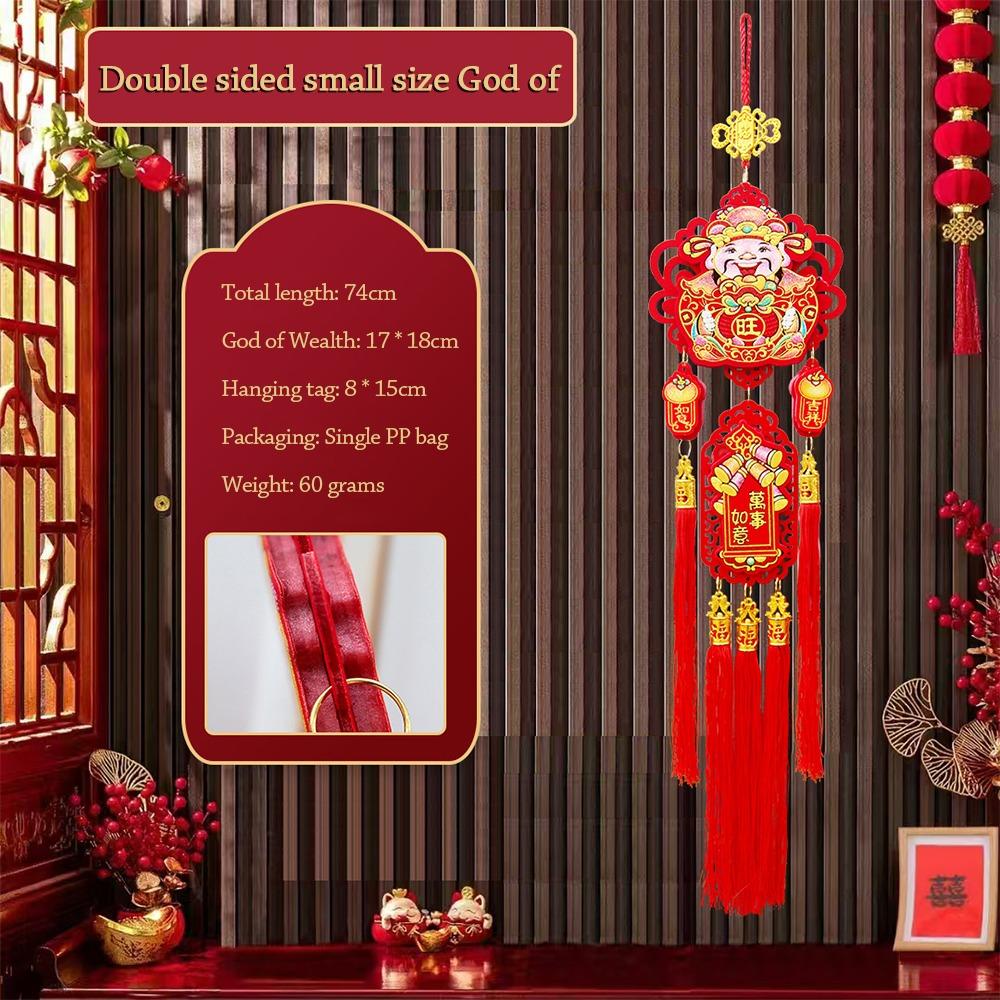 Red New Year Gold Hanging Ornament Fu character Felt Fu Character Door Hanging Luck Chinese knot Fruit Lucky Bag Pendant