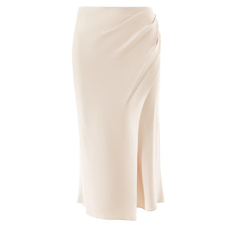 Langzi Basic Wardrobe Deconstructed Acetate Skirt