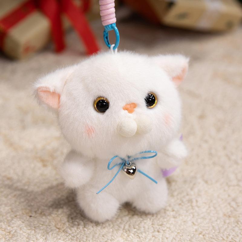 Cute cute kitten doll plush toy cat doll girl bag keychain pendant rag doll
