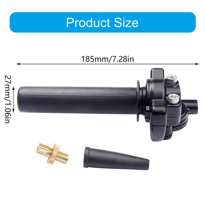 Strong Aluminum Motorcycle Handlebar Grip 22mm Quick Throttle System with Ergonomic Designs Suitable for Vehicles