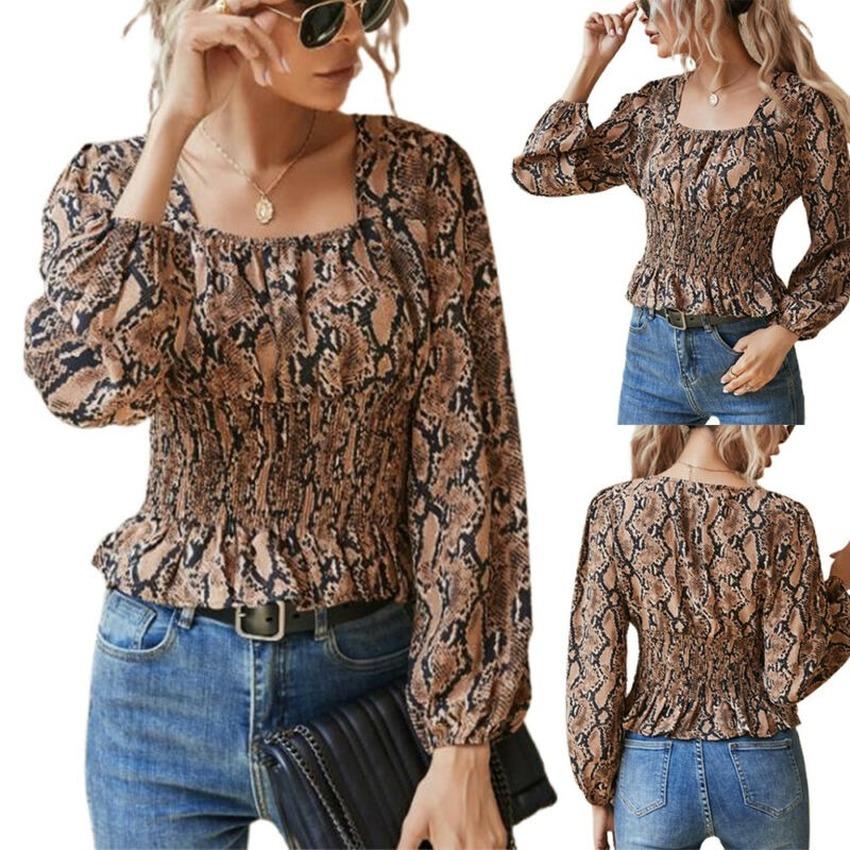 Buy Square Neck Long Sleeve TShirt Womens Summer Casual Tee Blouse