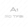 Chrome Glossy Black ABS Numbers Letters Emblem for 60s A1 TDI TFSI 30TFSI 35TFSI 40TFSI Car Sticker Rear Trunk Logos60