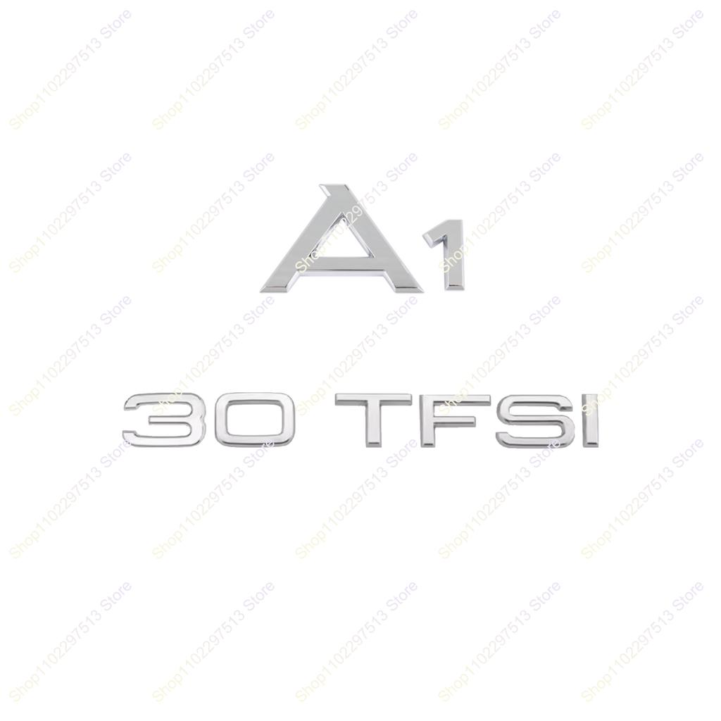 Chrome Glossy Black ABS Numbers Letters Emblem for 60s A1 TDI TFSI 30TFSI 35TFSI 40TFSI Car Sticker Rear Trunk Logos60
