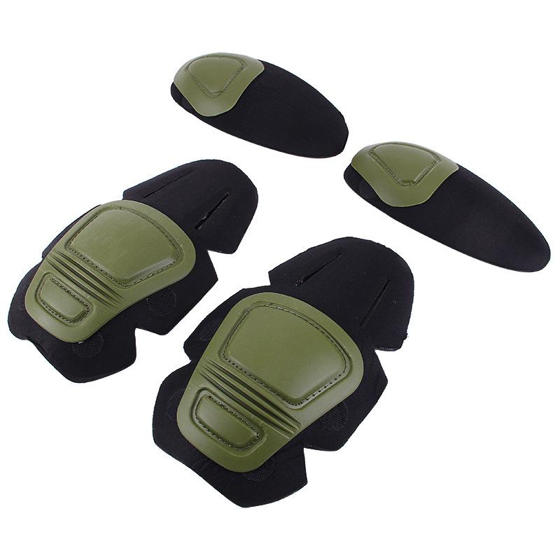Sport-Sicherheitsknieschoner Ellbogenstütze Paintball Airsoft Taktischer Interpolierter Protektor G2G3 Frosch Oberteil Hose Ausrüstung Kampfkneepads