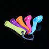 5Pcs Measuring Spoon Set Clear Scale Reusable Ring Buckle Plastic Coffee Measuring Spoon Kitchen Supplies