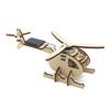 Solar Hubschraubermodell Holz Hubschrauber Spielzeug Puzzle Spielzeug Heimdekoration für Kinder