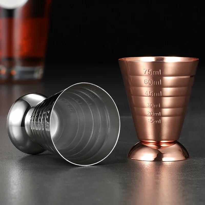 Κοκτέιλ Μπαρ Τζίγκερ Ανοξείδωτο Μεζούρα 3 Σε 1 Τζίγκερ για Ποτά Λικέρ Ουίσκι Αξεσουάρ Οικιακού Μπαρ Εργαλεία Μπάρμαν