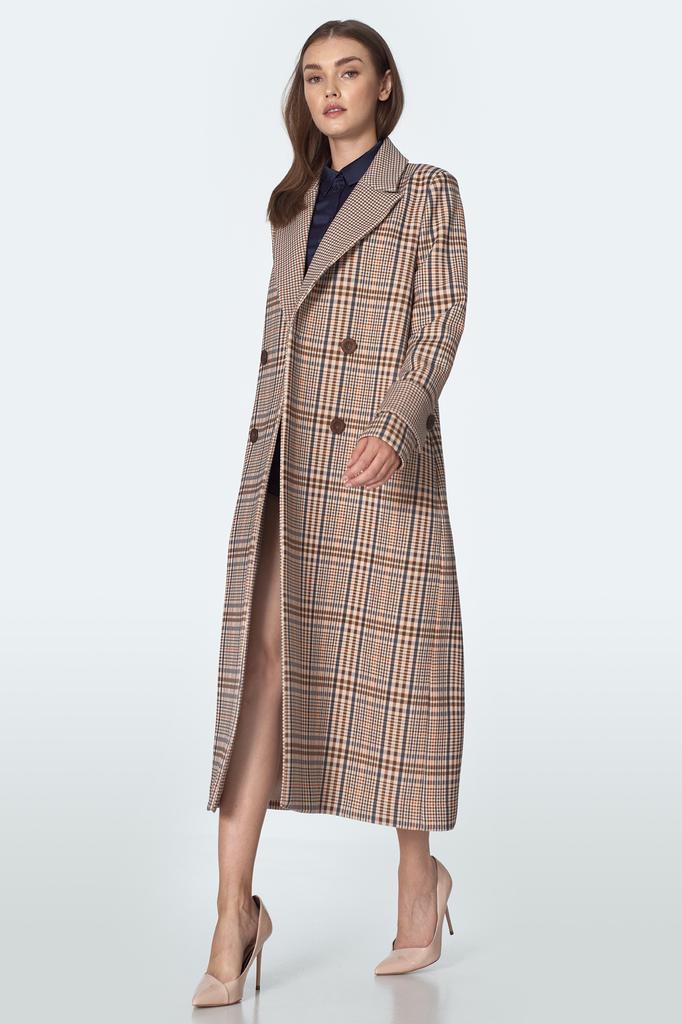 checkered womens coat