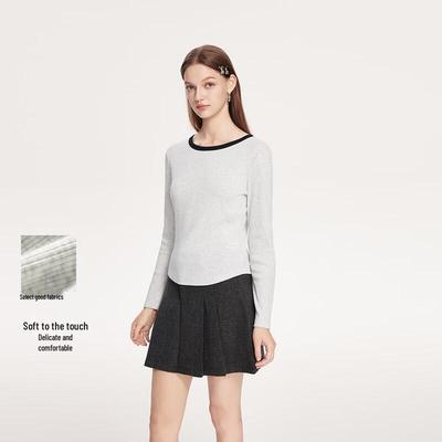 FivePlus Women's Slim Fit Long Sleeve Knit Top