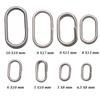 8/10/13/15/17/19mm Oval Split Rings Fishing Connector Fishing Lure Split Fishing Hanging Snap