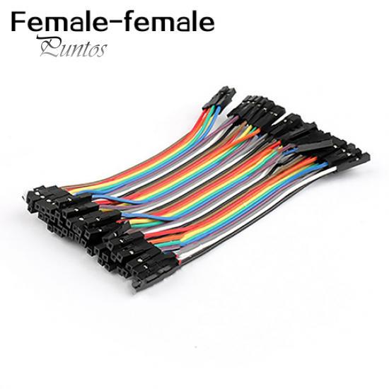 

40 шт./ряд 10 см MM MF FF Dupont Wires Перемичні кабелі Female-female