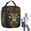 Tree And Life In Norse Deer Insulated Lunch Bag for Women Children Leakproof Food Boxes Thermal Lunch Box Tote