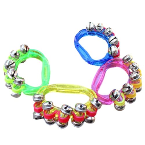 Masanaoya Ring Bells, Hand Bells, Recreational Percussion Instruments for Children, Elementary School Students, Daycare, Seniors, and Karaoke, 4-Color