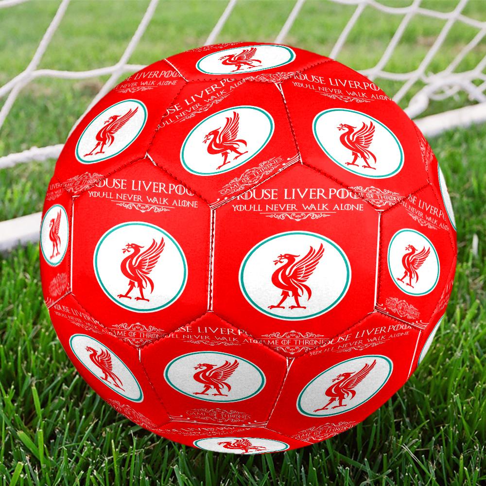 Liverpool Football Club Theme Size 5 Soccer Ball, Suitable for Both Indoor and Outdoor Matches, a Gift Suitable for Everyone.