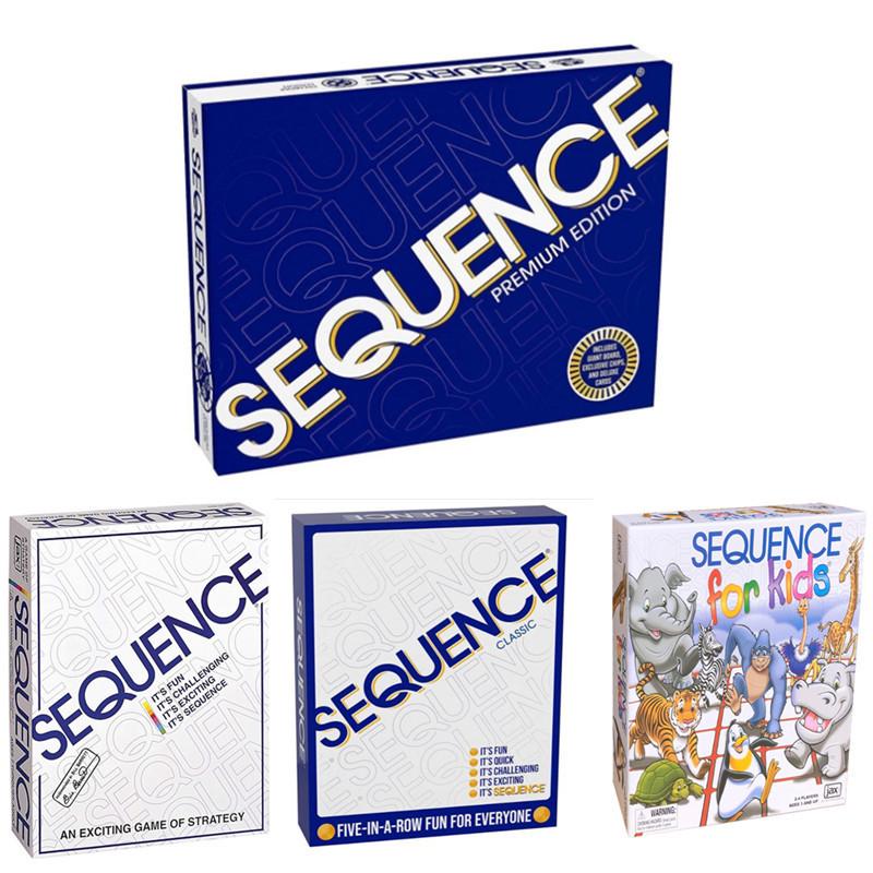 SEQUENCE GAME: Sequence Maze Fancy Gomoku Table Card Party Chess