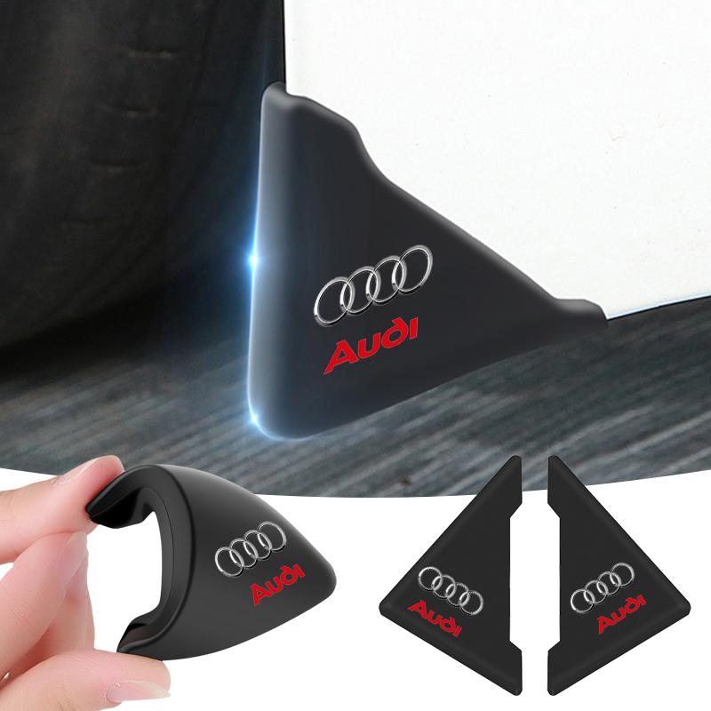 2PCS Car Styling Door Corner Cover Anti-scratch Protector For Audi A1 A2 A3 A4 A5 A6 A7 A8 Q1 Q2 Q3 Q4 Q5 Q6 Q7 Q8 B5 B6 B7 B8 C5 C6 C7 C8 S4 S3 S5 S6