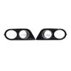 Pair Car Front Bumper Fog Light Lens Cover 51112695255 Replacement Fog Lamp Lens Trim Cover for E46 2 Door 2001-2006