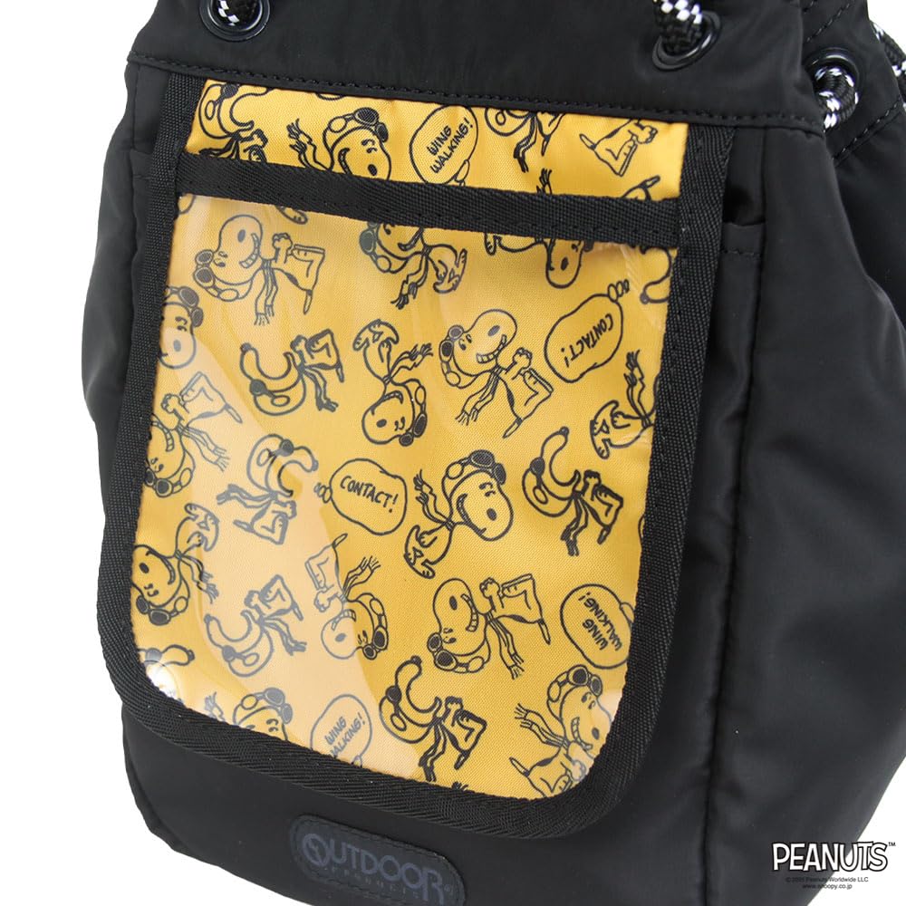 [OUTDOOR PRODUCTS] PEANUTS Collection Snoopy 2-Way Tote Bag ODB036 Black