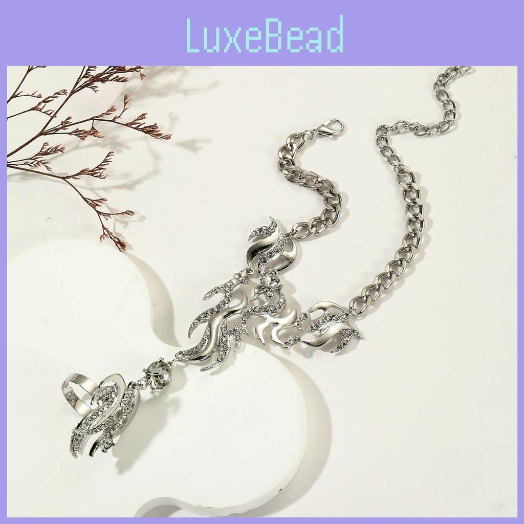 Contemporary Alloy Water Diamond Finger Bracelet For Women Travel Souvenir