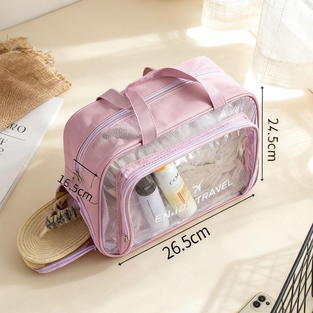 Large Capacity Wet/Dry Swim and Fitness Bag with Shoe Compartment, Toiletry, and Makeup Storage