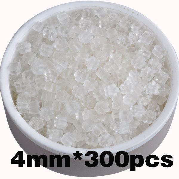 

300/800 шт./лот, прозрачные резиновые серьги-гвоздики, заглушки для ювелирных изделий, заглушки для сережек 4mm Plum Flower