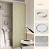 Rideau à coulisse pliante pour dressing, Rideaux de dressing pliants sans portes, Rideaux de porte anti-poussière pour armoire
