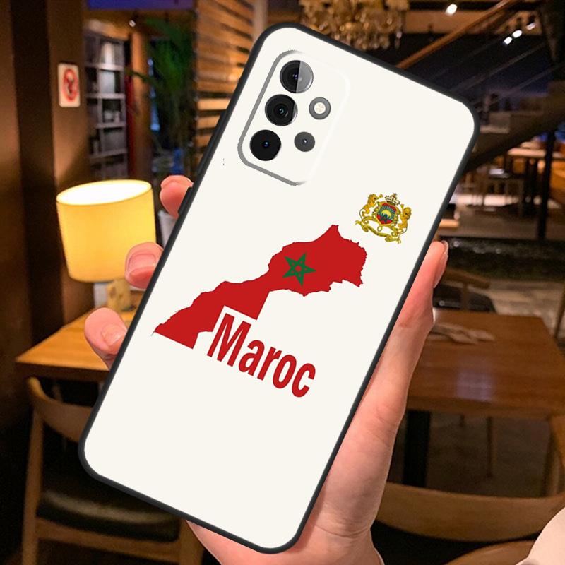 Morocco Flag Coat Of Arms Symbol Case For Samsung Galaxy A26 A16 A06 A55 A35 A15 A32 A12 A22 A52 A54 A34 A14 A56 A36 A13 A53