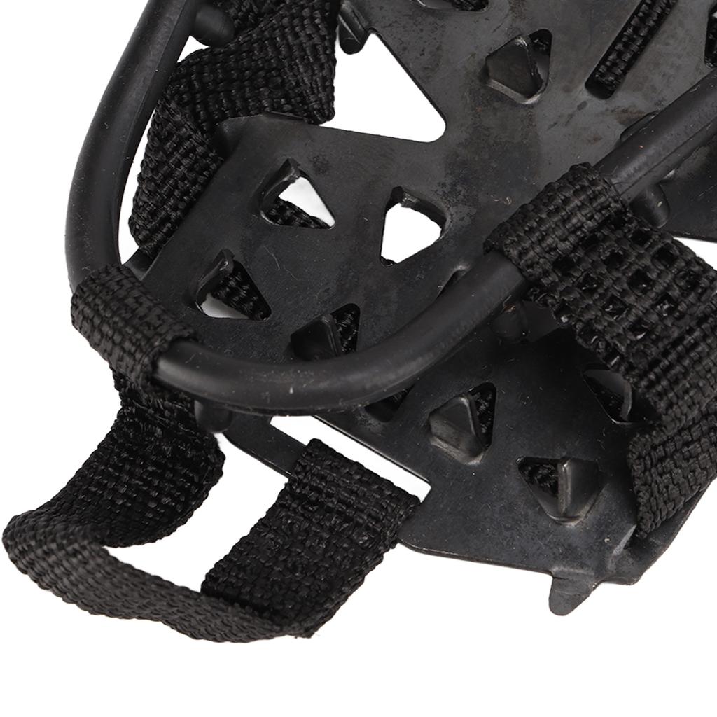 1 Pair 24 Teeth Climbing Crampons Stainless Steel Antiskid Outdoor Snow Ice Shoe Covers