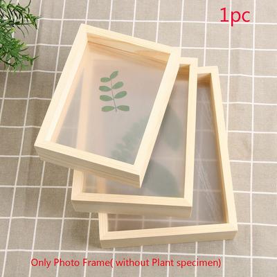 DIY Fashion Vintage Art Plant Specimen Picture Holder Wooden Photo Frame