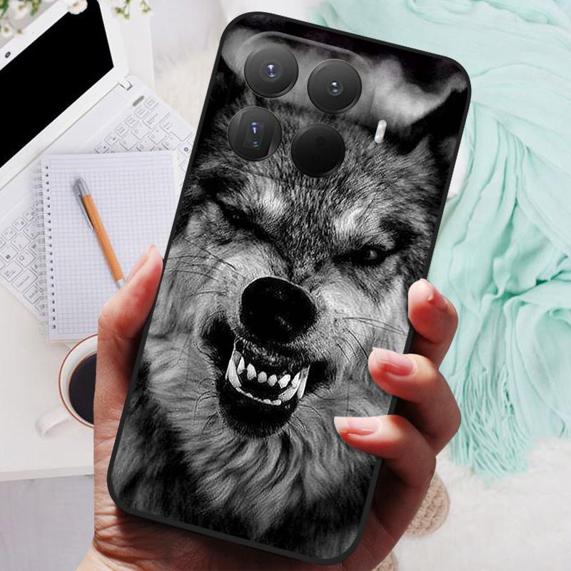 For Xiaomi 15T Pro Case Lion Wolf Silicone Soft Back Cover For Xiaomi Mi 15T Pro Phone Case 15TPro Protective Shell Fundas Coque