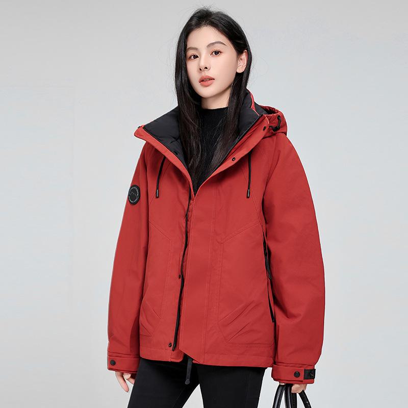 2025 Autumn/Winter Trendy Unisex Warm Hooded Windbreaker Down Jacket for Couples