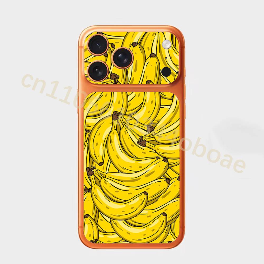 Banana For Apple iPhone 17Pro,17Pro Max Battry Back Cover with Camera Decal Skin Rear Protective Sticker Film