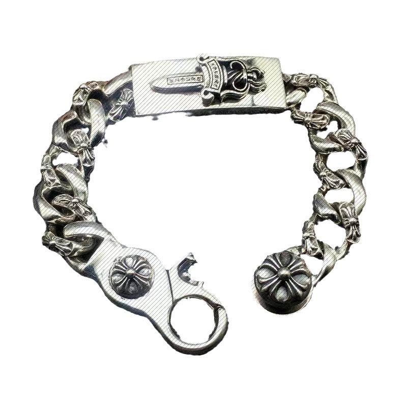 Men's Interlocking Jewelry Sword Bracelet Thick Retro Domineering Holy Sword Cross Hand Bracelet