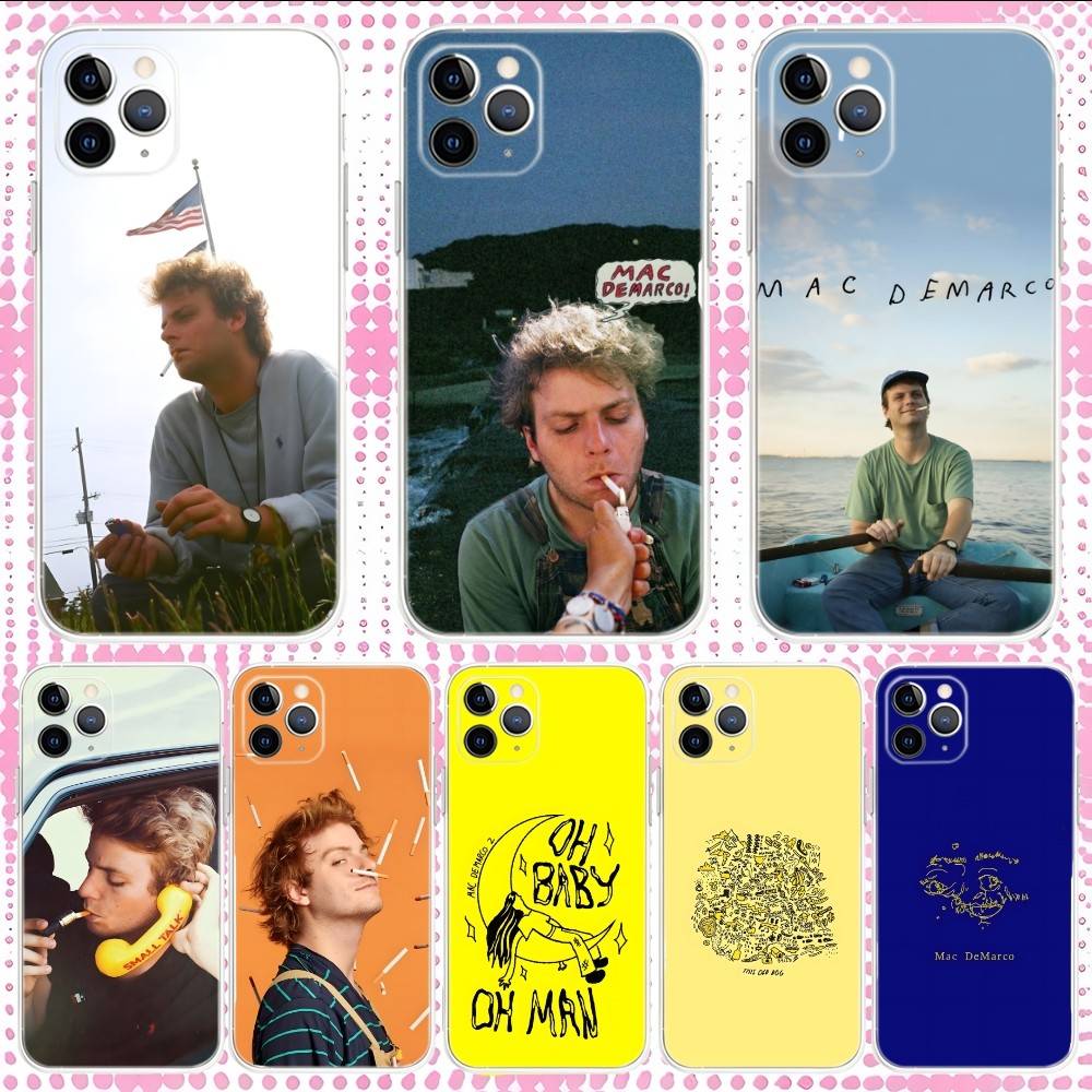 Mac Demarco Phone Case For iPhone 17,16,15,14,13,12,11,Pro,Max,Plus,Air,X,XS,XR,SE,Mini Transparent Silicone Soft