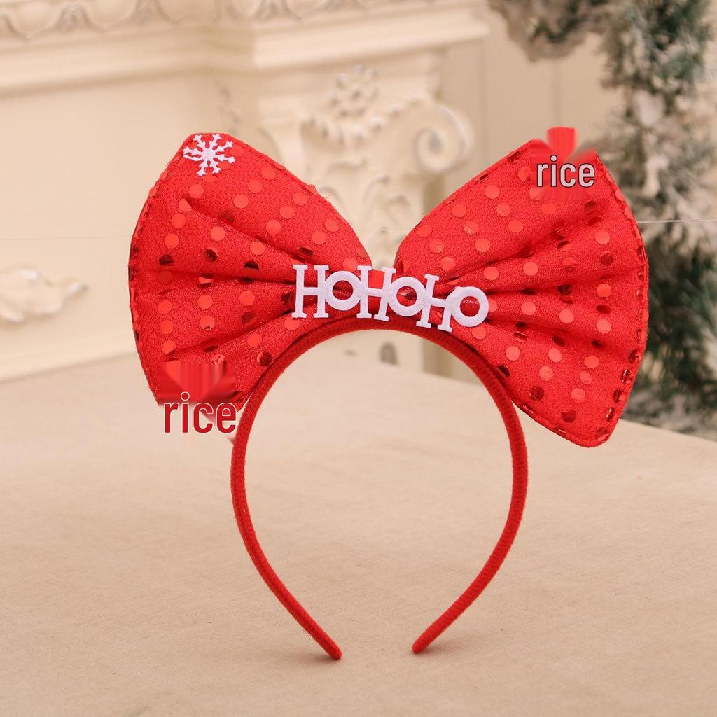 Individually Packaged Cartoon Christmas Headbands: Festive Decorations and Party Gifts with Antlers.