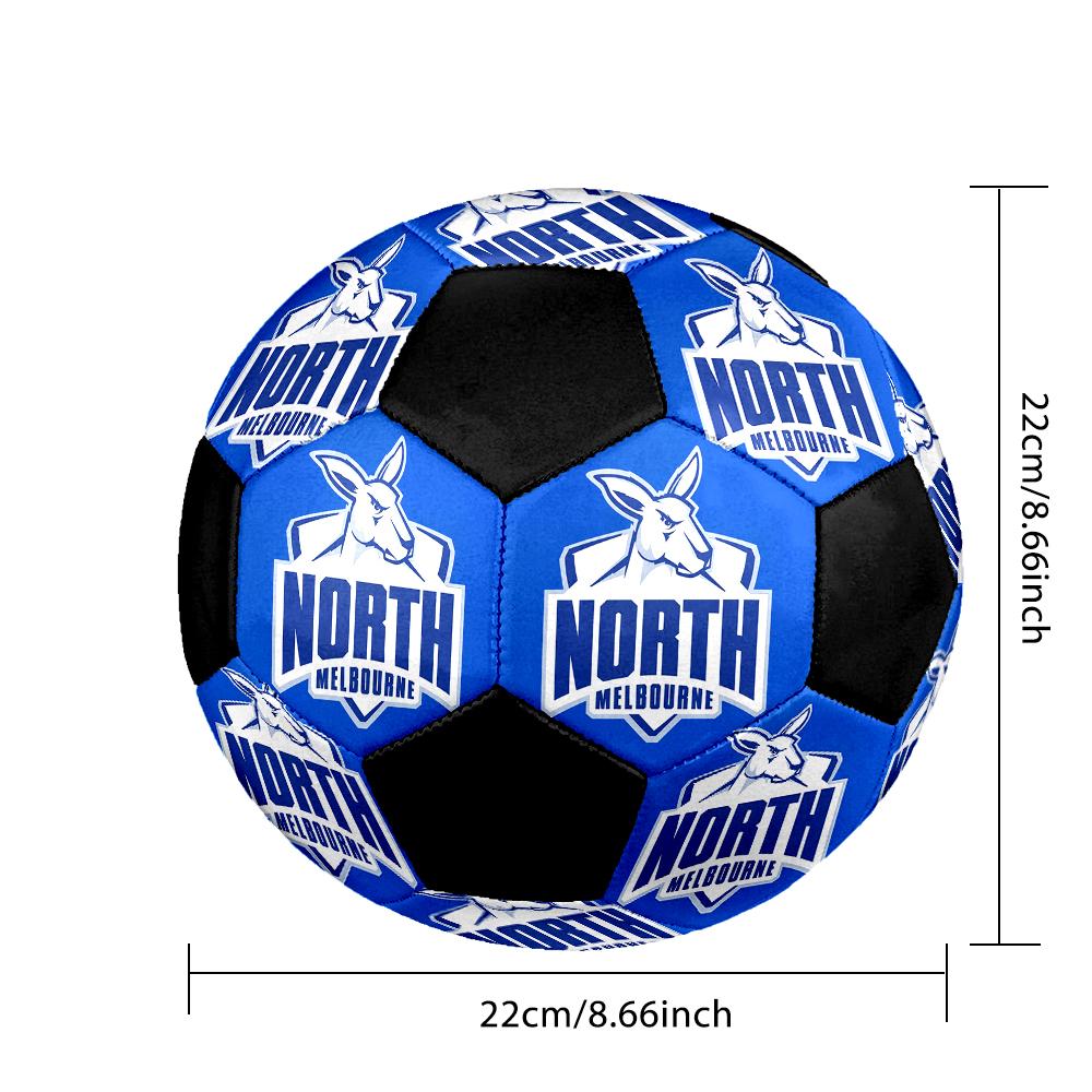 Melbourne Football Club Soccer Ball Colorful All Ages Machine Stitched PVC Competition Ready Durable High-Bounce