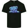 A Blue Watercolour Pug Kids T-Shirt Childrens