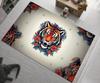 Modern Abstract Tiger Totem Carpet For Living Room Kitchen Home Decor Floormat Bedroom Entry Door Mat Bedside Sofa Foot Mats