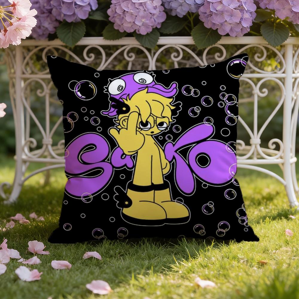 S-Saiko S-Sakura Spanish Cushion Cover Home & Car Dual-Scene Pillow Cover: Reversible for Premium Comfort