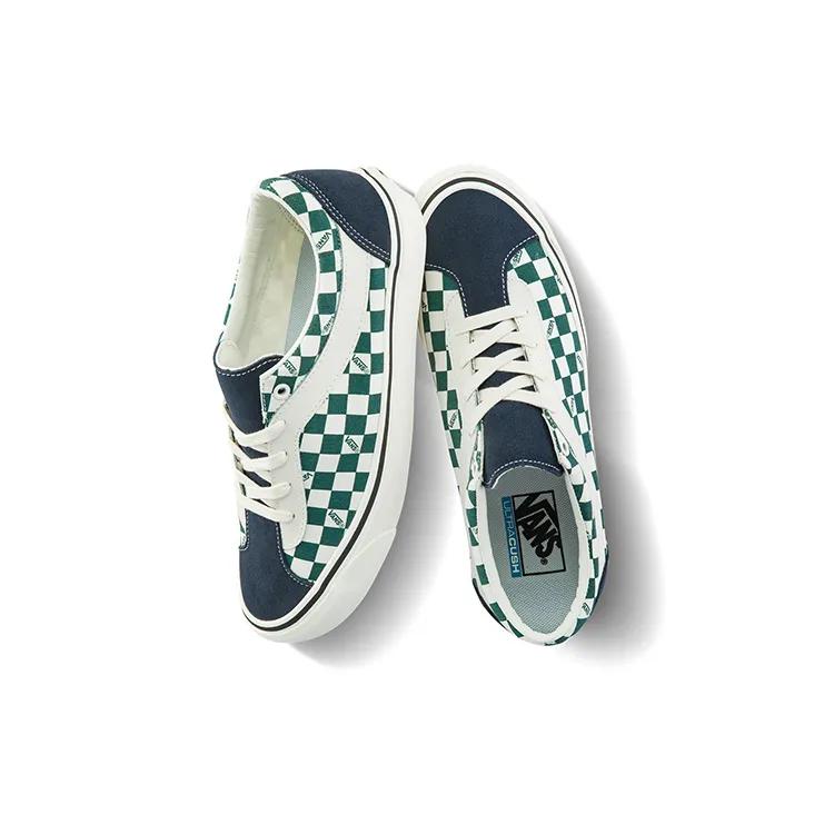 Vans Bold Ni Checkerboard Green / White (Unisex) Skate Shoes VN0A3WLP5E1