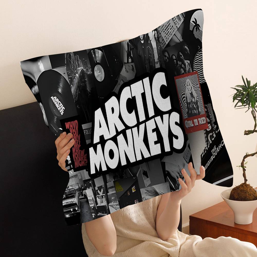 A-Arctic M-Monkeys Rock Band Music Cushion Cover Car Throw Pillow Case For Sofa Car Christmas Gift 40X40Cm 45X45Cm