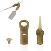 10pcs Carp Fishing Helicopter Rig Kit with Sleeve Lead Clip Hair Rig Rubber Beads Terminal Tackle Accessories for Carp Angling